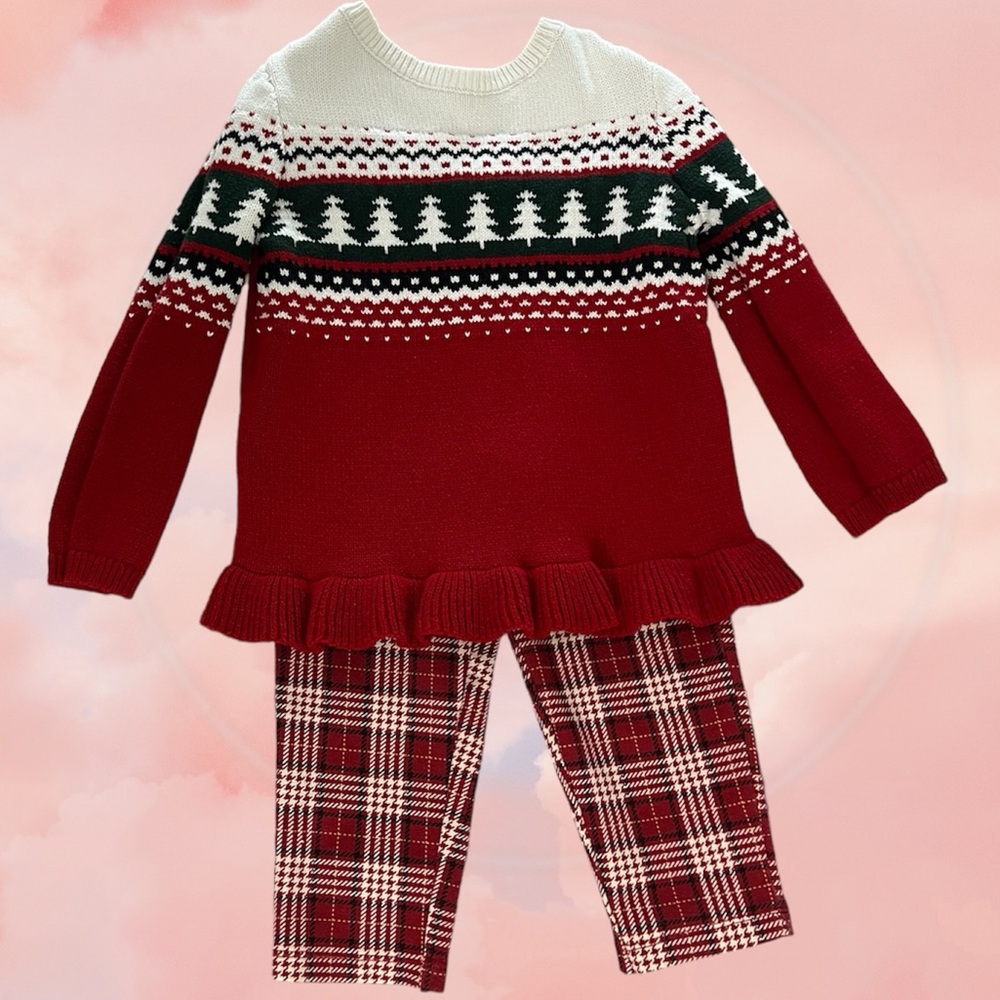 Carter’s 24 Month Christmas Tree Sweater and Pants Set